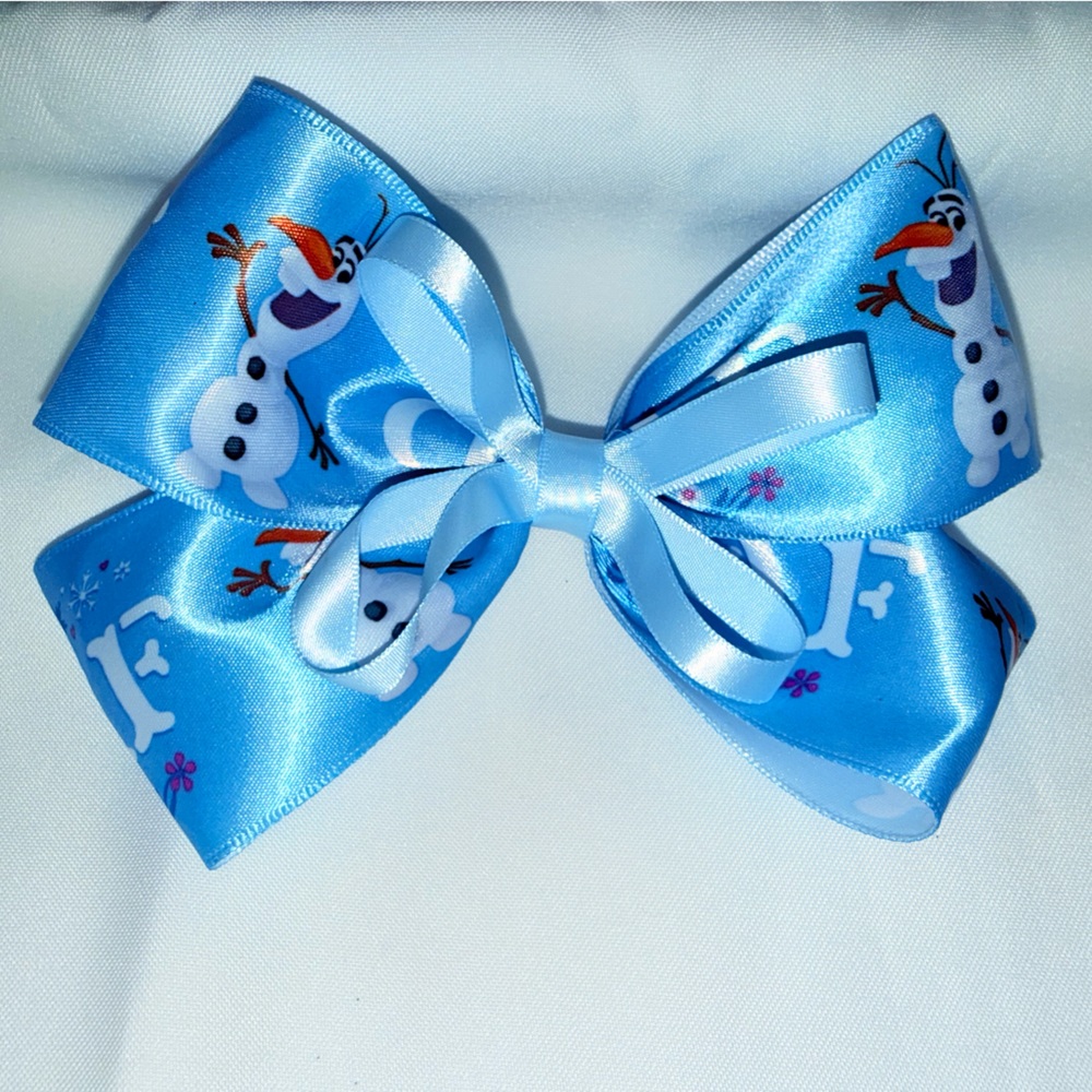 Blue Olaf Hair Bow